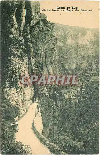 Cartes postales Gorges du Tarn La Route au Cirque des Beaumes