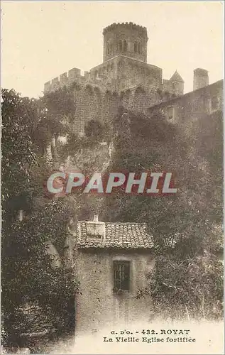 Cartes postales Royat La Vieille Eglise fortifee