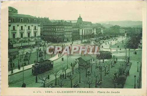 Cartes postales Clermont Ferrand Place de Jaude Tramway