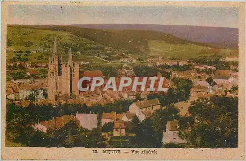 Cartes postales Mende Vue generale