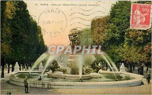 Ansichtskarte AK Paris Allee de l'Observatoire Groupe Carpeaux