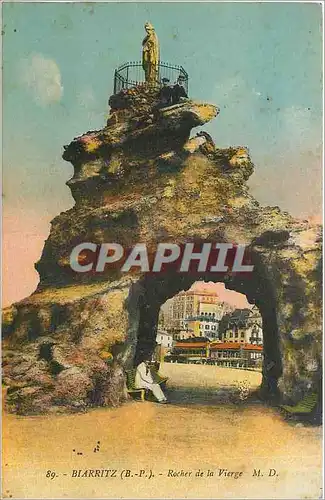 Cartes postales Biarritz Rocher de la Vierge