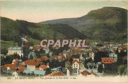 Cartes postales Le Mont Dore Vue generale et le Puy Gros