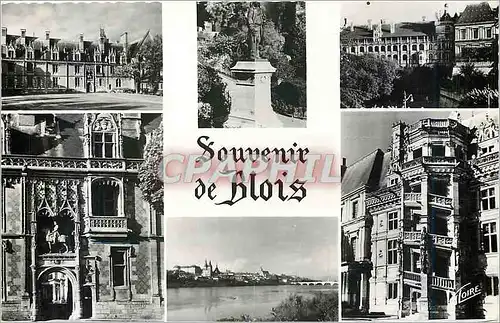 Moderne Karte Souvenir de Blois