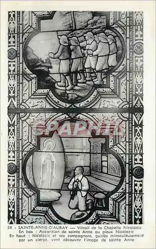 Cartes postales moderne Sainte Anne d'Auray Vitrail de la Chapelle Nicolazic