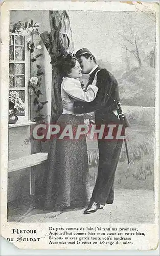 Cartes postales Retour du Soldat