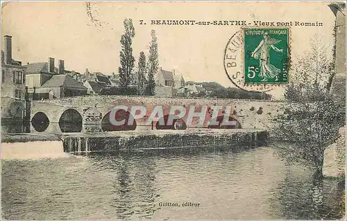 Cartes postales Beaumont sur Sarthe Vieux port Romain