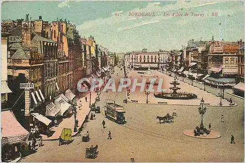 Cartes postales Bordeaux Les Allees de Tourny Tramway