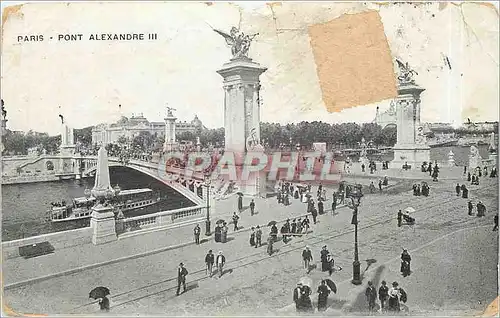 Cartes postales Paris Pont Alexandre III