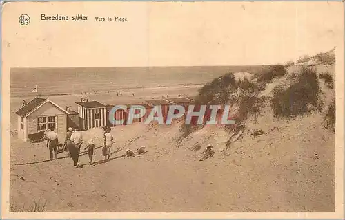 Cartes postales Breedene s Mer Vers la Plage