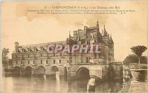 Cartes postales Chenonceaux Le Chateau cote Est