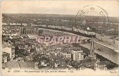 Ansichtskarte AK Lyon Vue panoramique sur Lyon prise des Minimes