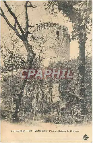 Cartes postales Vendome Parc et Ruines du Chateau