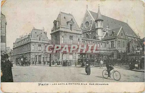 Ansichtskarte AK Paris Les Arts Metiers La Rue Reaumur Tramway