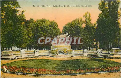 Ansichtskarte AK St Quentin L'Esplanade et le Monument Vaison