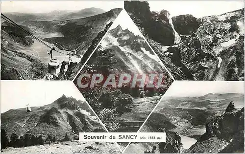 Moderne Karte Souvenir du Sancy Vue vers le Mont Dore