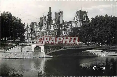 Cartes postales moderne Paris L'Hotel de Ville et le Pont d'Arcole