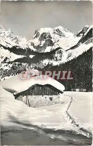 Cartes postales moderne L'Hiver a Pralognan la Vanoise La Grande Casse