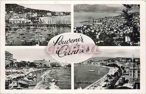 Moderne Karte Souvenir de Cannes