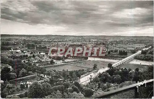 Moderne Karte Agen L et G Vue des coteaux la Garonne et le Pont Canal