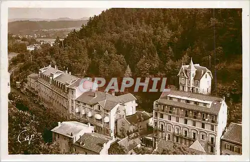 Moderne Karte St Nectaire Vue generale sur les Hotels