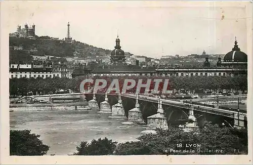 Moderne Karte Lyon Le Pont de la Guillotiere