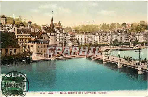 Cartes postales Luzern Neue Brucke und Schweizerhofquai