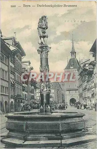 Cartes postales Bern Dudelsackpfeifer Brunnen