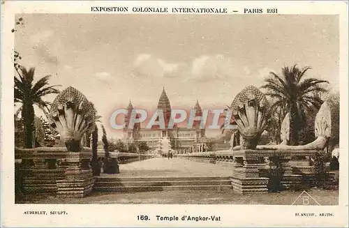 Cartes postales Exposition Coloniale Internationale Paris Temple d'Angkor Vat