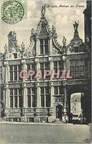 Cartes postales Bruges Maison du Franc