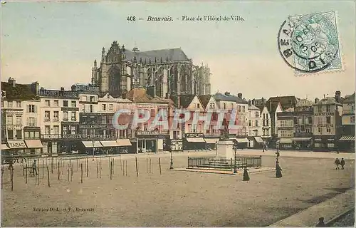 Cartes postales Beauvais Place de l'Hotel de Ville