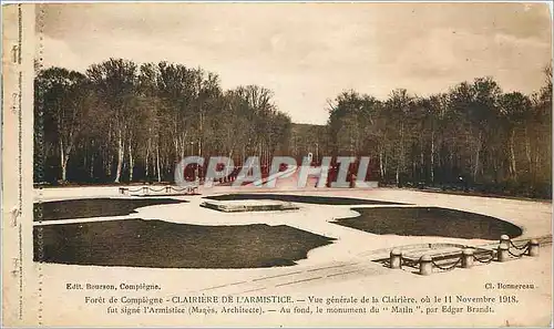 Ansichtskarte AK Foret de Compiegne Clairiere de l'Armistice