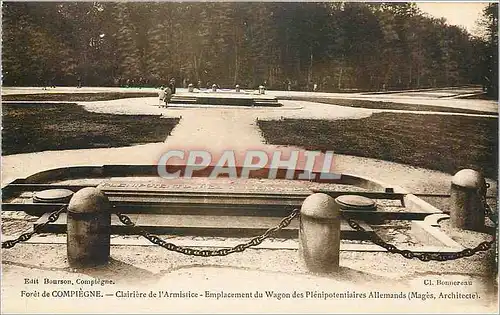 Cartes postales Foret de Compiegne Clairiere de l'Armistice