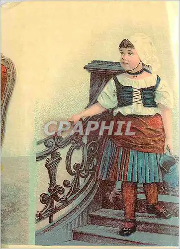 Chromo Pas de Bon cafe au lait sans le Karacoli Americain Clamar