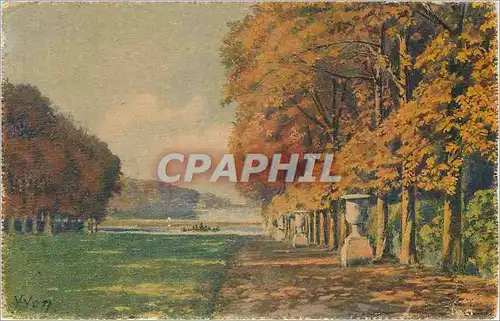 Cartes postales Versailles Les Jardins Le Tapis Vert et le Bassin d'Apollon