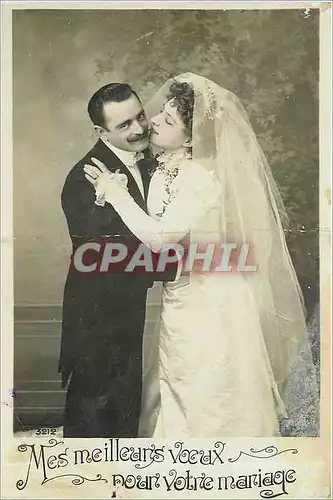 Cartes postales Mes meilleurs voeux nour votre mariage Femme