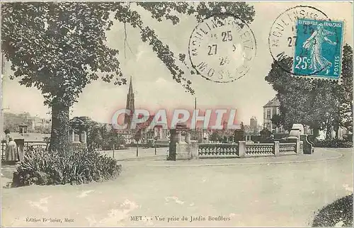 Cartes postales Metz Vue prise du Jardin Boufflers
