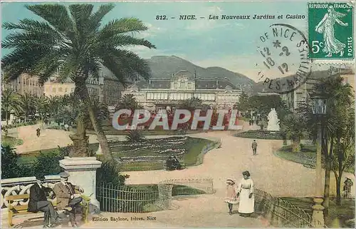 Cartes postales Nice Les Nouveaux Jardins et Casino