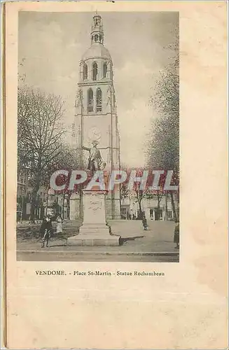 Cartes postales Vendome Place St Martin Statue Rochambeau