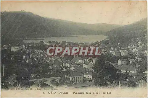 Ansichtskarte AK Gerardmer Panorama de la Ville et du Lac