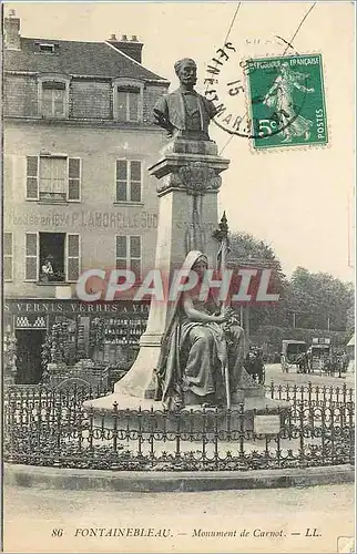 Ansichtskarte AK Fontainebleau Monument de Carnot