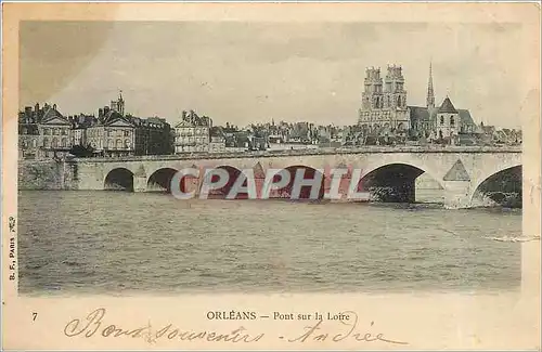 Cartes postales Orleans Pont sur la Loire