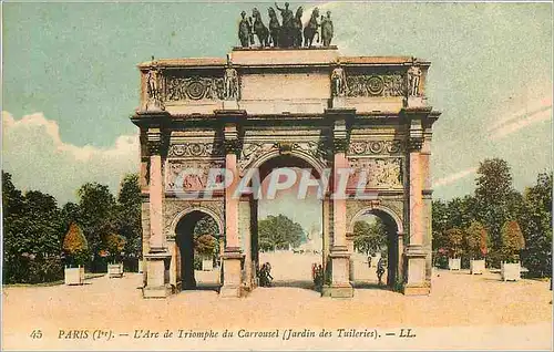 Cartes postales Paris L'Arc de Triomphe du Carrousel