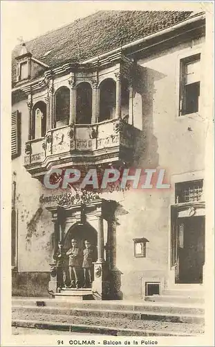 Cartes postales Colmar Balcon de la Police