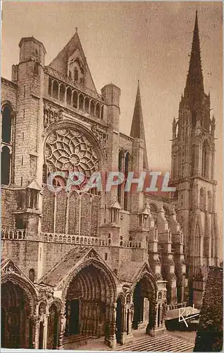 Ansichtskarte AK Chartres La Cathedrale Portail Nord et clocher neuf
