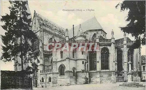 Ansichtskarte AK Clermont Oise L'Eglise