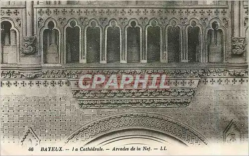 Cartes postales Bayeux La Cathedrale Arcades de la Nef