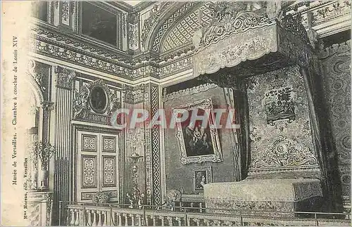 Cartes postales Musee de Versailles Chambre a coucher de Louis XIV