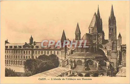 Ansichtskarte AK Caen L'Abside de l'Abbaye aux Hommes