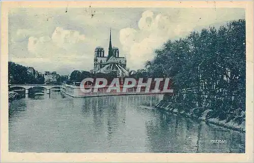 Cartes postales Paris Notre Dame et l'lle Saint Louis